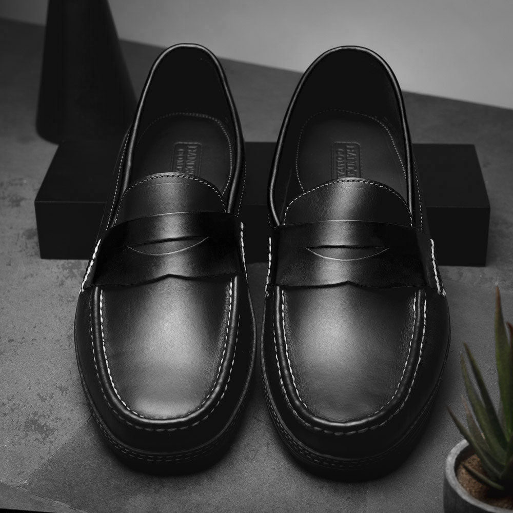 Handsewn Shoe Co. Penny Driver Black
