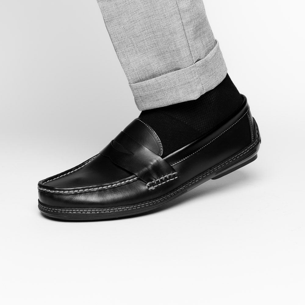 Handsewn Shoe Co. Penny Driver Black