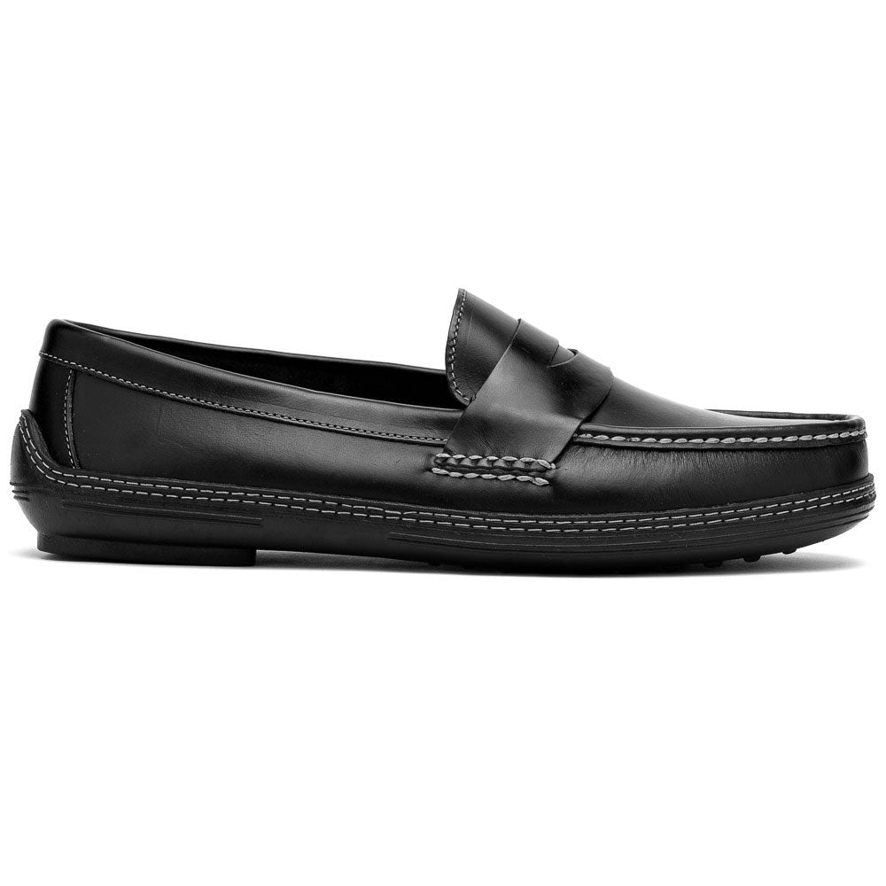 Handsewn Shoe Penny Driver Black