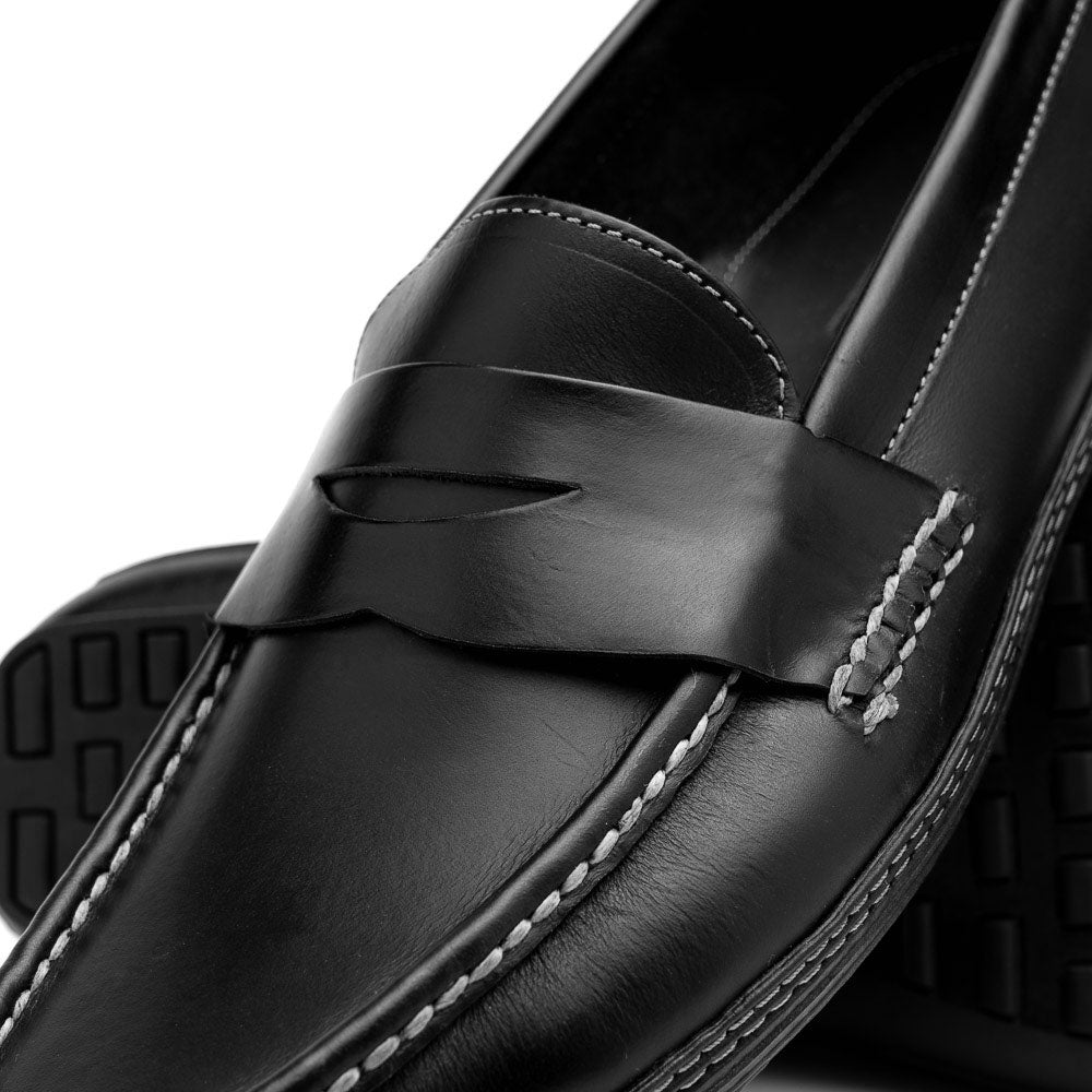 Handsewn Shoe Co. Penny Driver Black