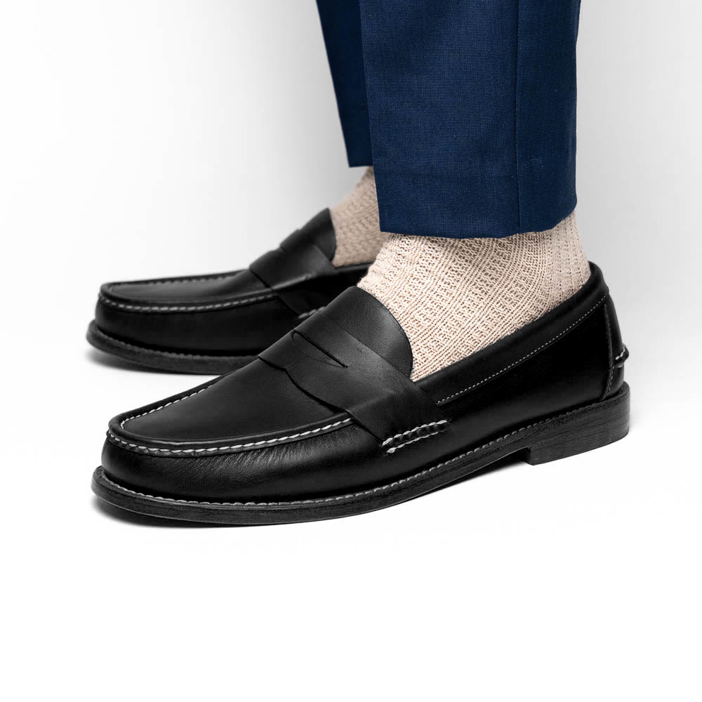 Handsewn Shoe Co. Penny Loafer Black