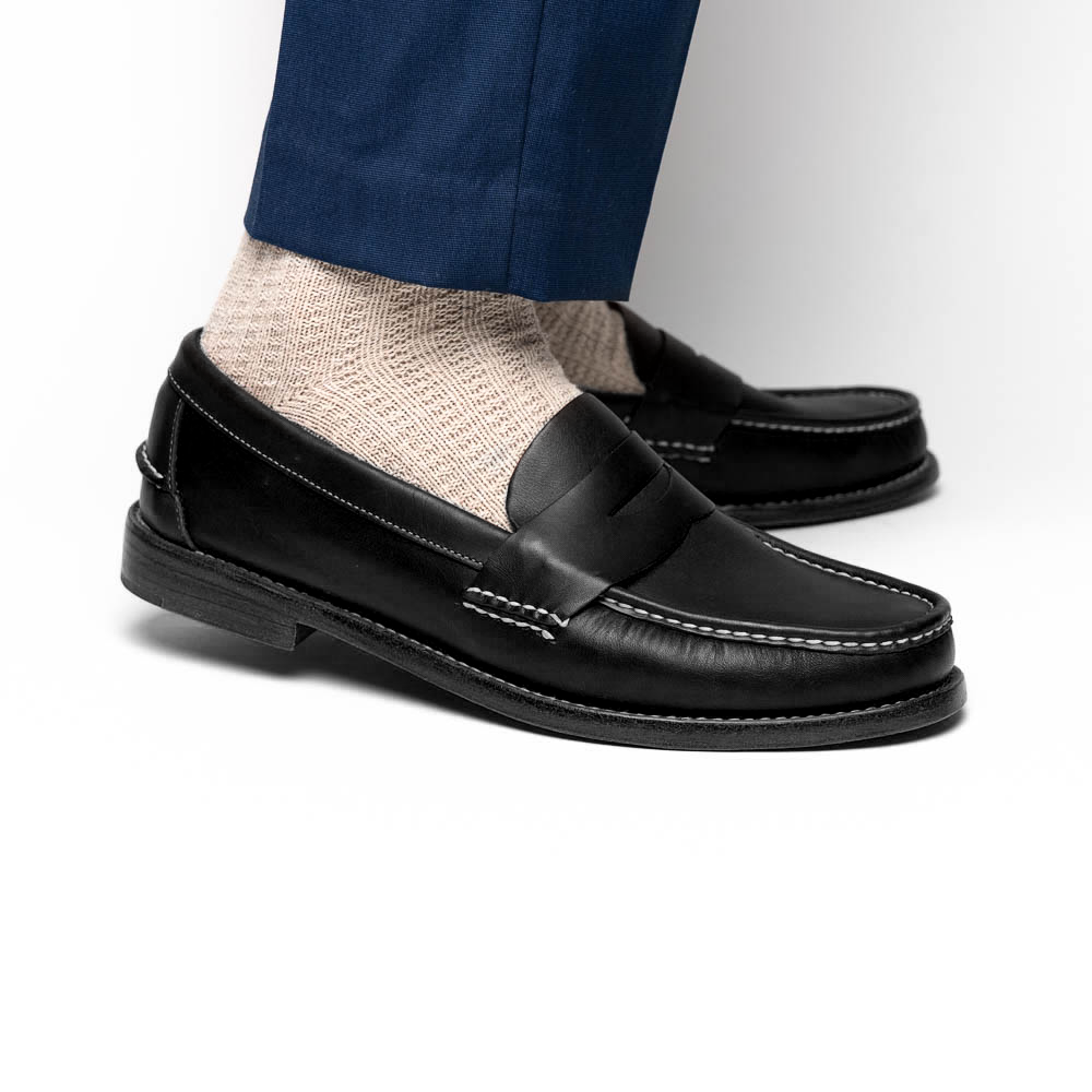 Handsewn Shoe Co. Penny Loafer Black