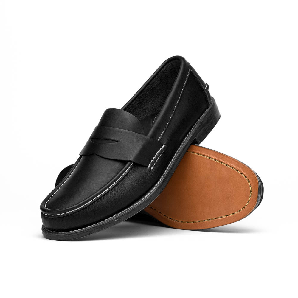Handsewn Shoe Co. Penny Loafer Black