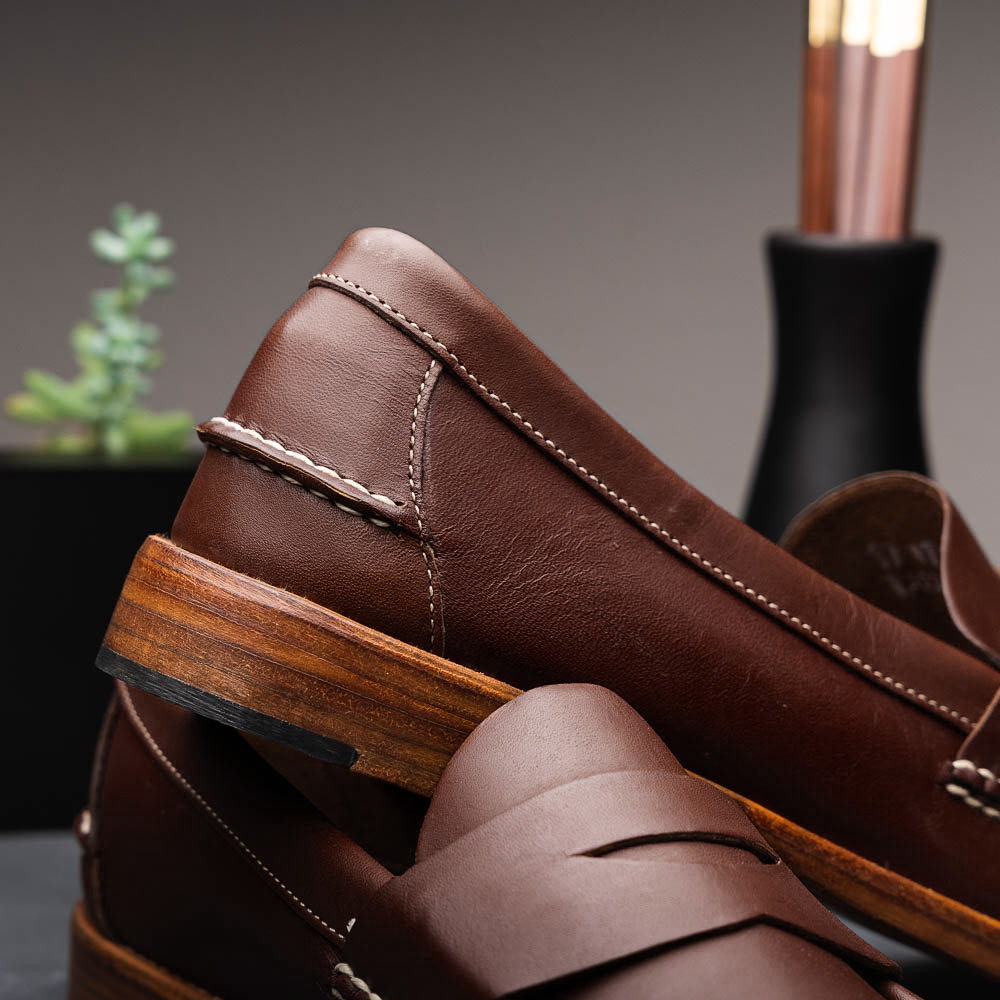 Handsewn Shoe Co. Penny Loafer Dark Brown