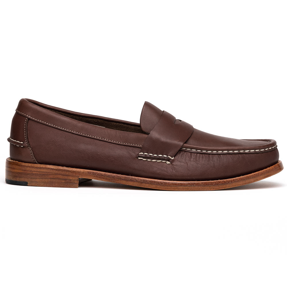 Handsewn Shoe Penny Loafer Dark Brown
