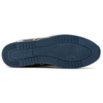 Zelli Peri Python Embossed Calfskin Sneakers Multi Blue (65-215-BLU)
