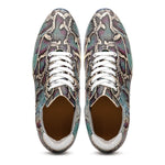 Zelli Peri Python Embossed Calfskin Sneakers Multi Blue (65-215-BLU)
