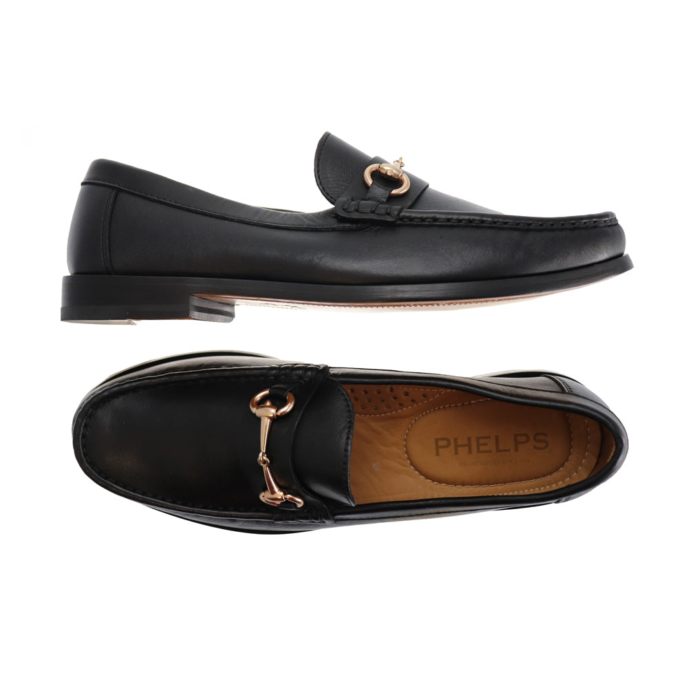 TB Phelps Bridge Bit Tubular English Moccasin Black