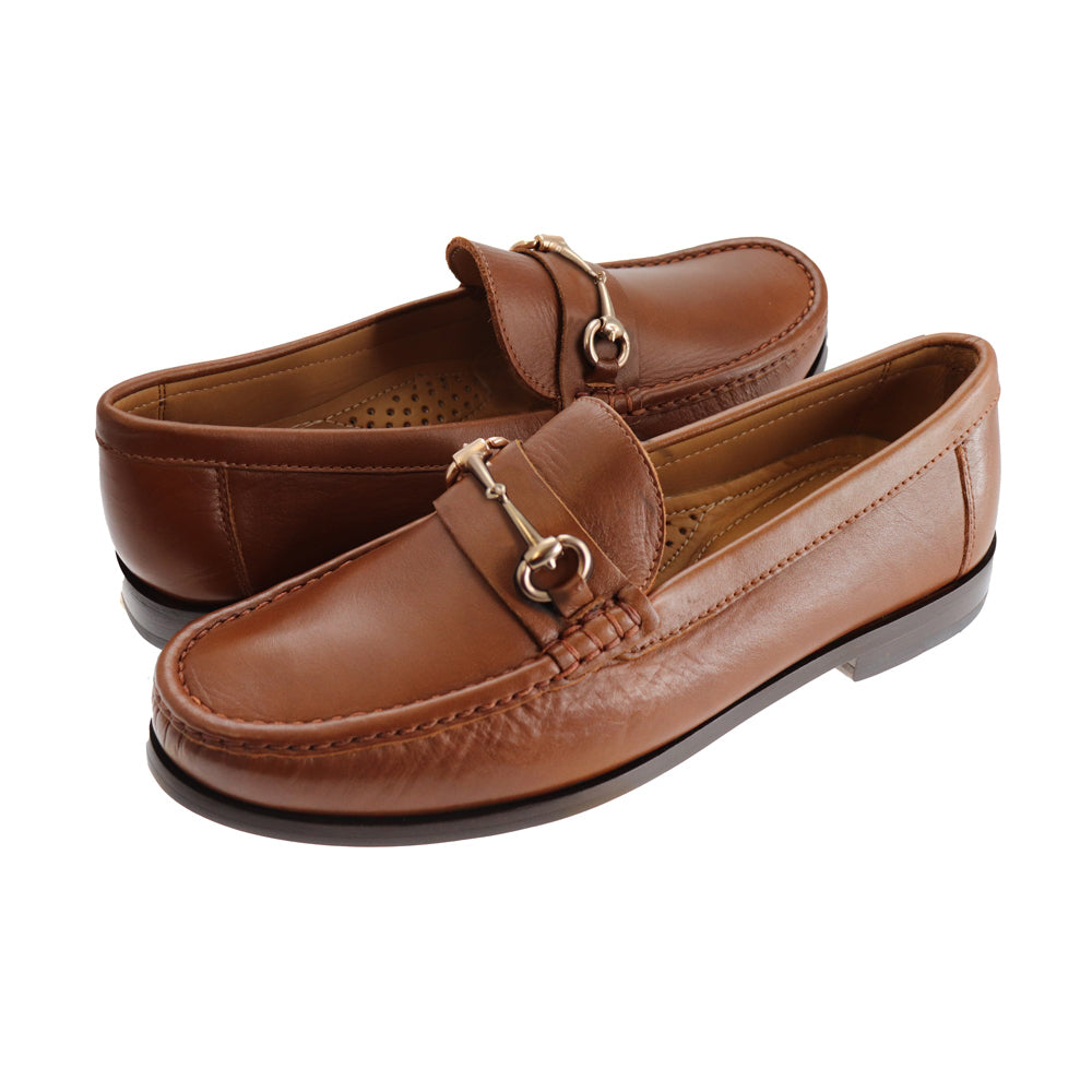 TB Phelps Bridge Bit Tubular English Moccasin Tan