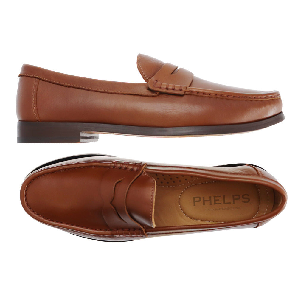 TB Phelps Penny Loafer Tubular English Moccasin Tan