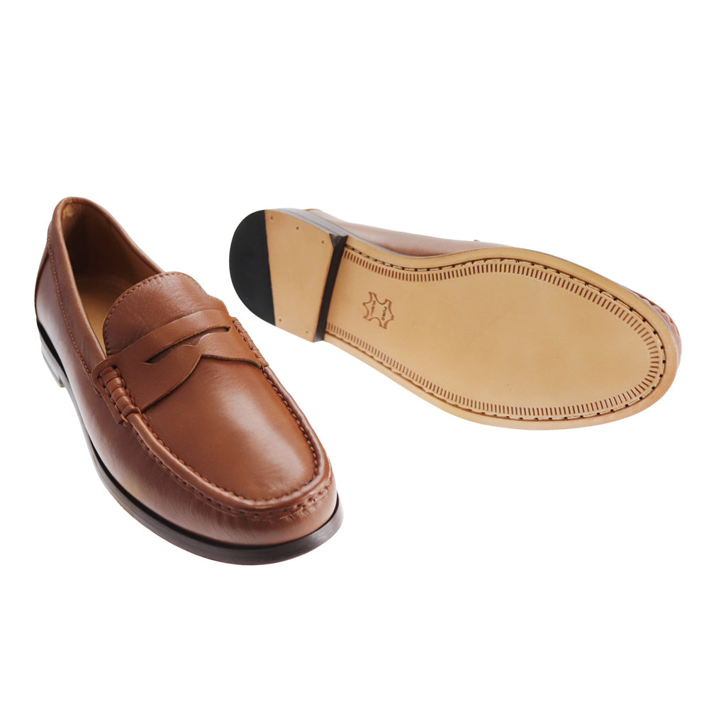 TB Phelps Penny Loafer Tubular English Moccasin Tan