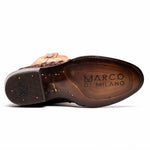 Marco Di Milano Phoenix Caiman Crocodile Round Toe Cowboy Boot Aged Maple