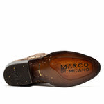 Marco Di Milano Phoenix Caiman Crocodile Round Toe Cowboy Boot Stone Orix