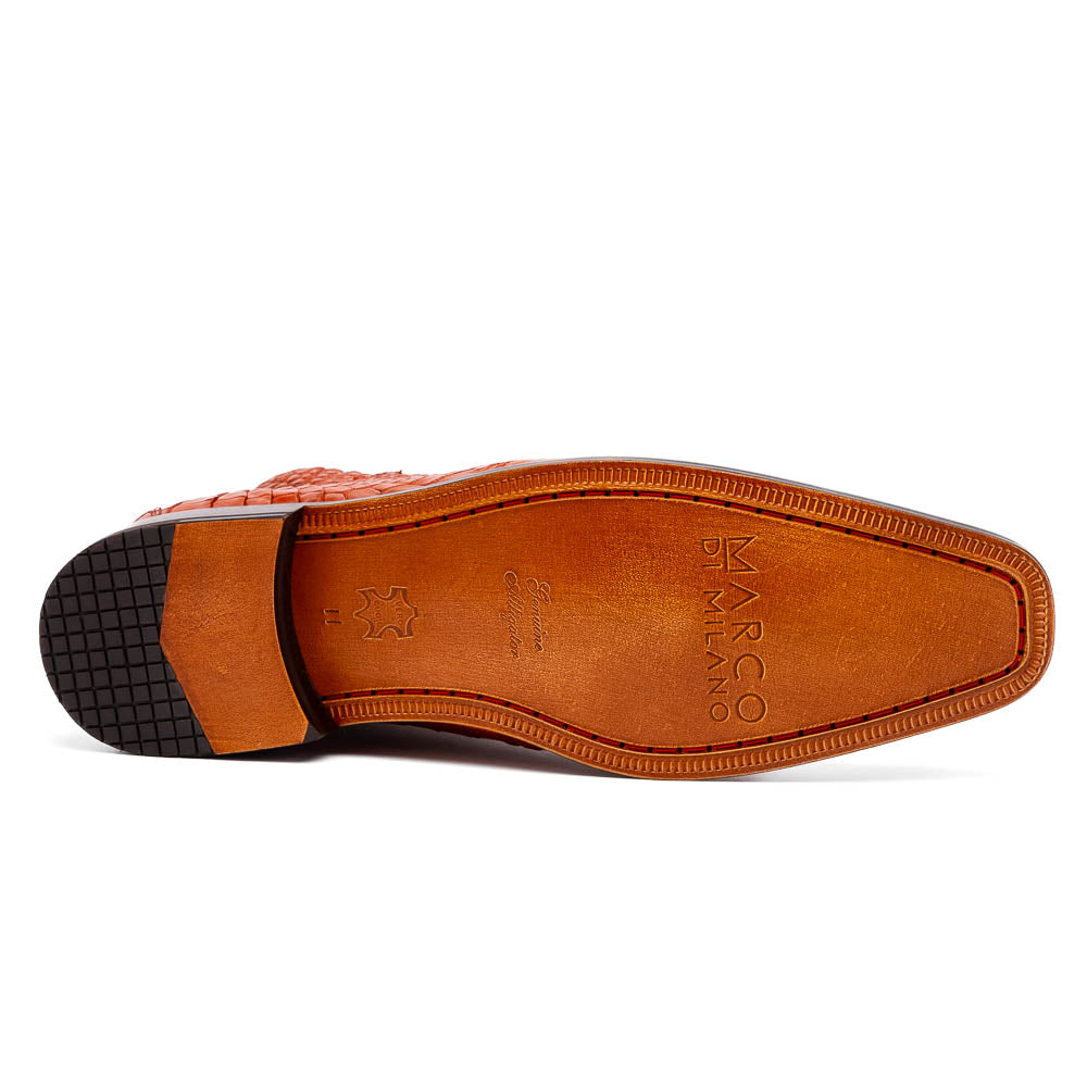 Marco Di Milano Pietro Alligator Chukka Boots Honey