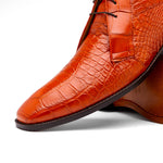 Marco Di Milano Pietro Alligator Chukka Boots Honey