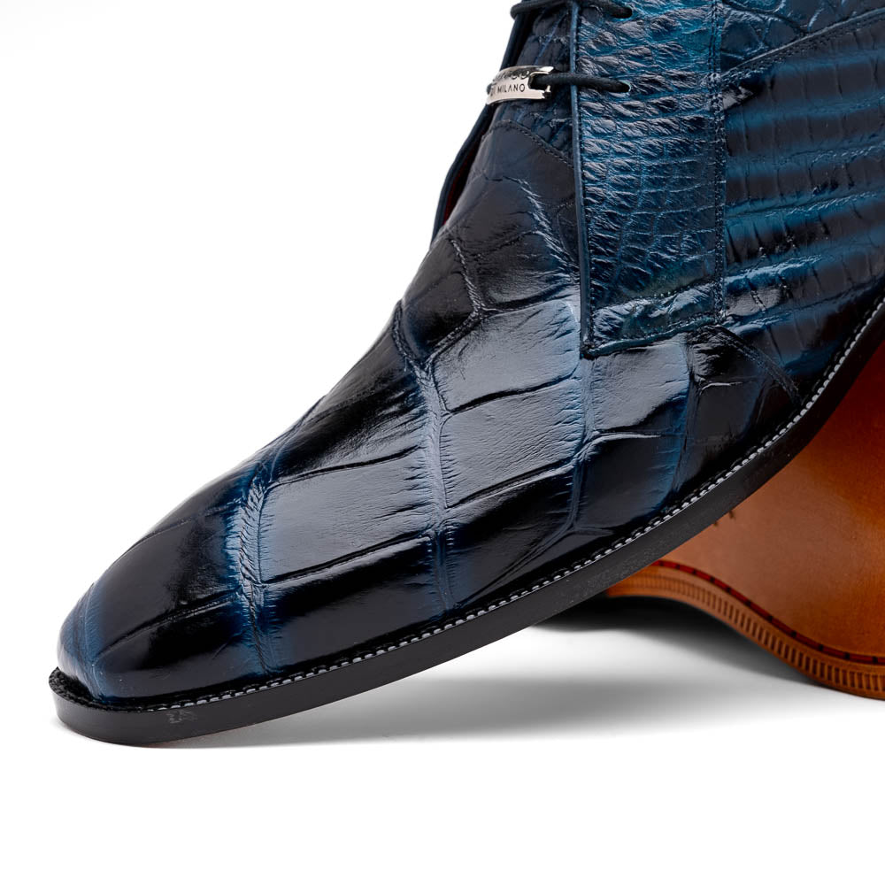 Marco Di Milano Pietro Alligator Chukka Boots Rustic Navy