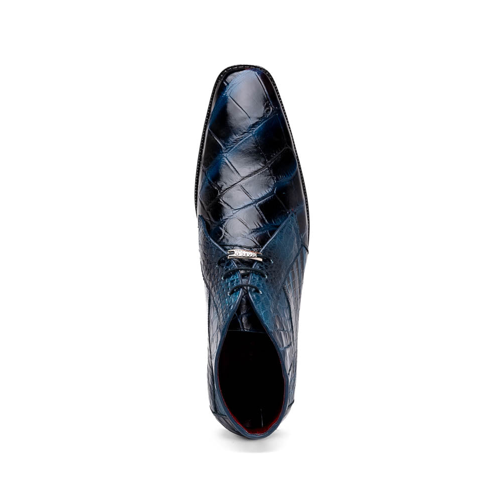 Marco Di Milano Pietro Alligator Chukka Boots Rustic Navy