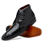 Marco Di Milano Pietro Alligator Chukka Boots Black