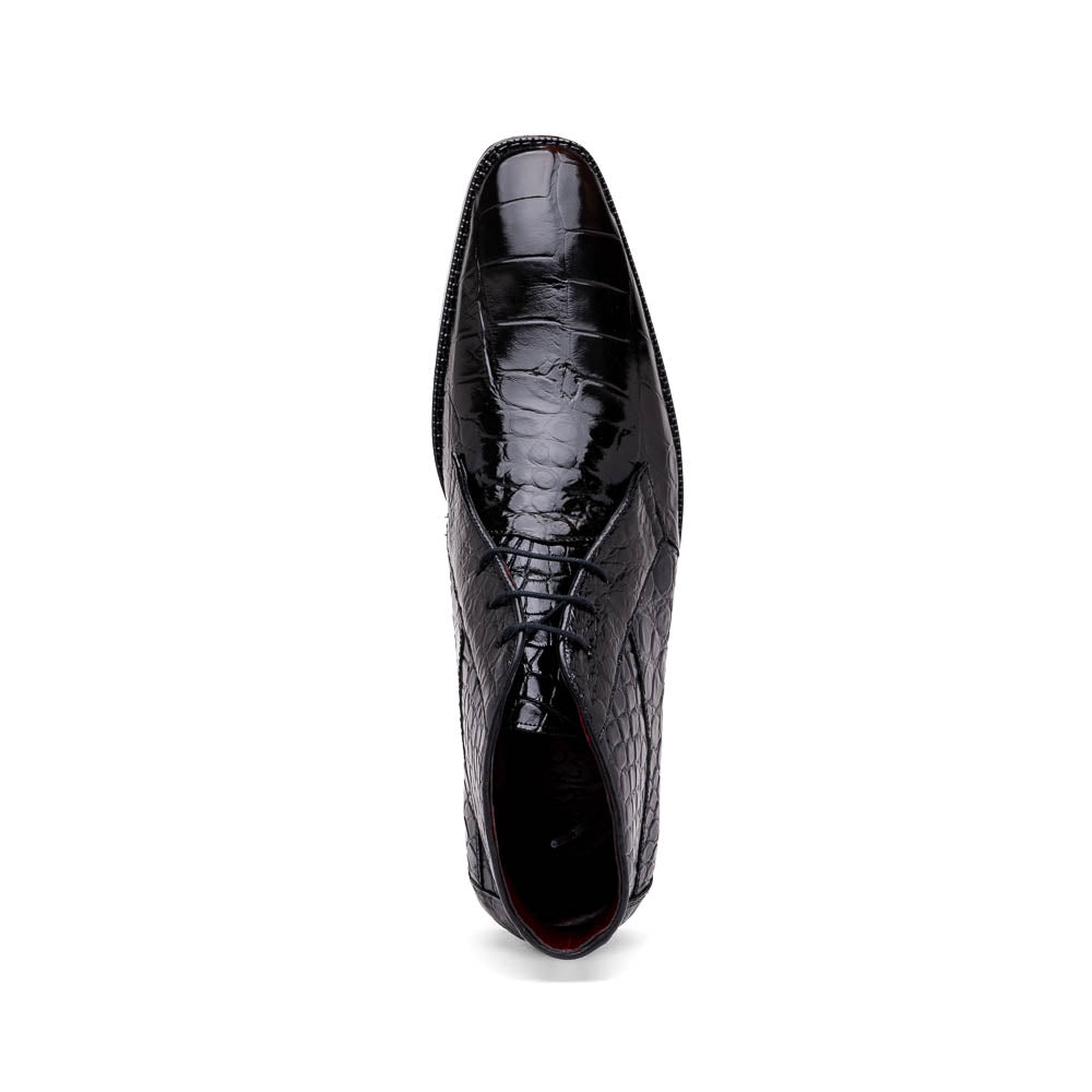 Marco Di Milano Pietro Alligator Chukka Boots Black