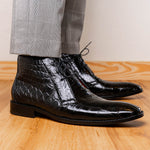 Marco Di Milano Pietro Alligator Chukka Boots Black