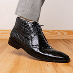 Marco Di Milano Pietro Alligator Chukka Boots Black
