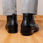 Marco Di Milano Pietro Alligator Chukka Boots Black