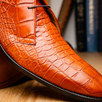 Marco Di Milano Pietro Alligator Chukka Boots Honey