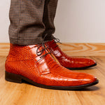 Marco Di Milano Pietro Alligator Chukka Boots Honey