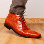 Marco Di Milano Pietro Alligator Chukka Boots Honey