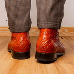 Marco Di Milano Pietro Alligator Chukka Boots Honey