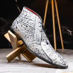 Marco Di Milano Pietro Alligator Chukka Boots Newspaper