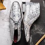 Marco Di Milano Pietro Alligator Chukka Boots Newspaper