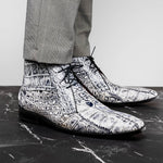 Marco Di Milano Pietro Alligator Chukka Boots Newspaper