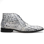 Marco Di Milano Pietro Alligator Chukka Boots Newspaper