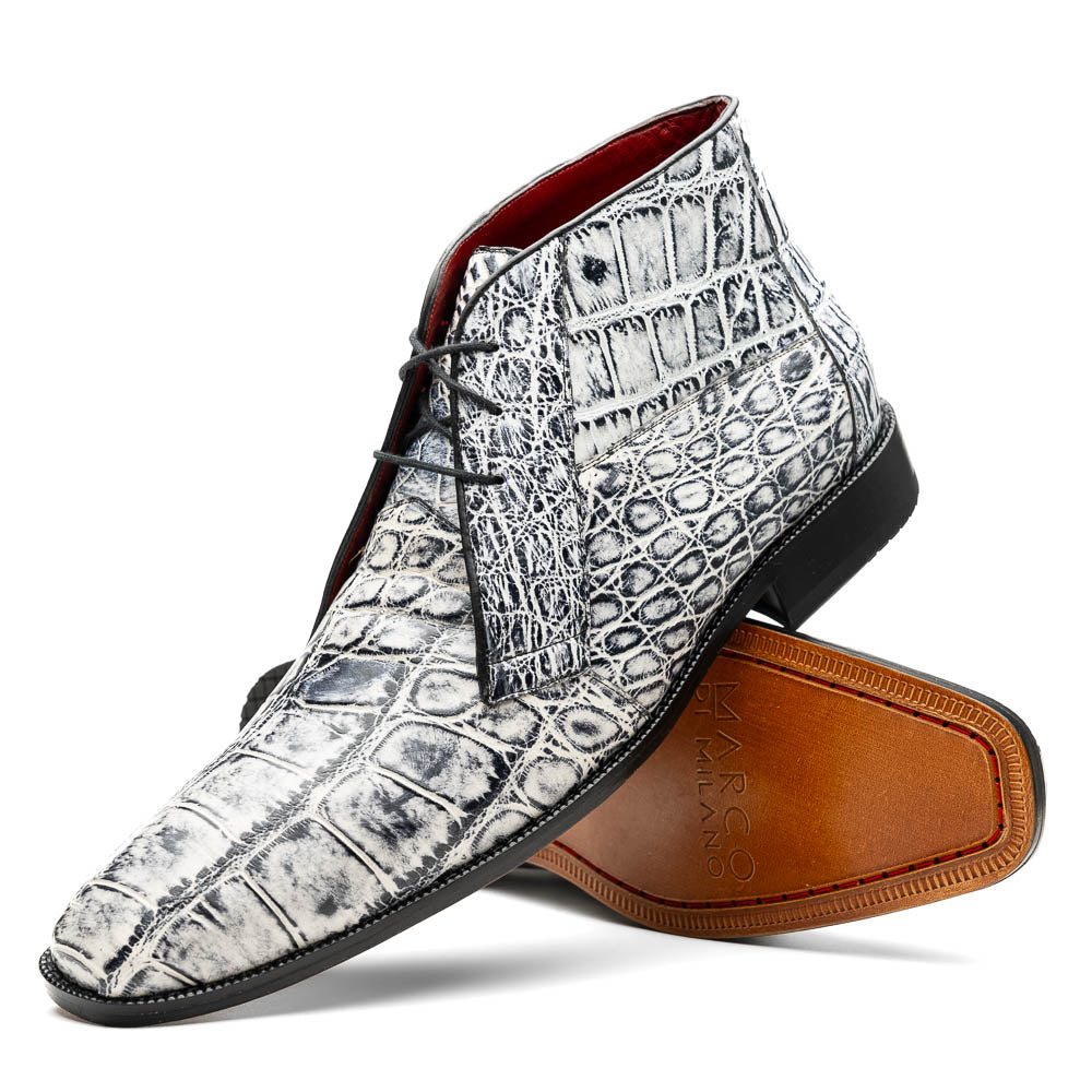 Marco Di Milano Pietro Alligator Chukka Boots Newspaper