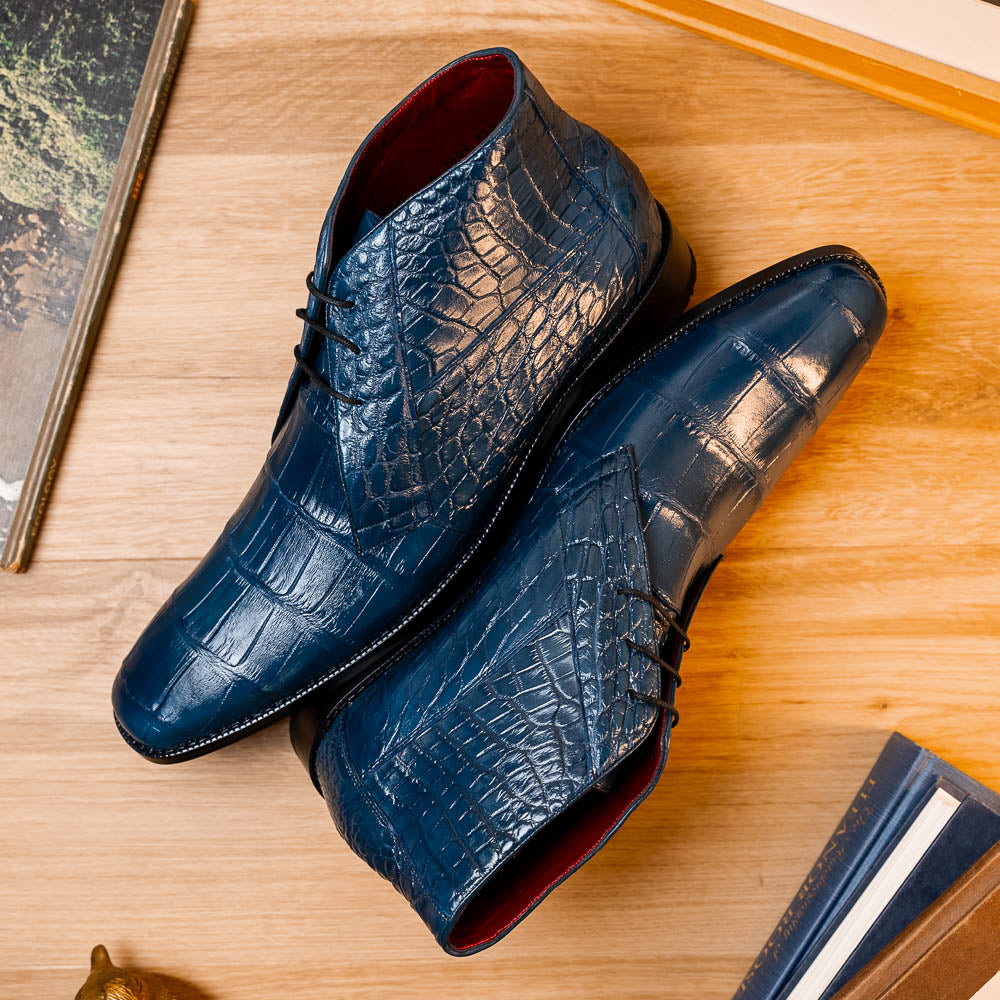Marco Di Milano Pietro Alligator Chukka Boots Rustic Jean
