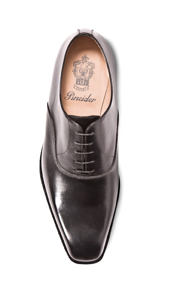 Pineider Polished Lace Up Oxford Black