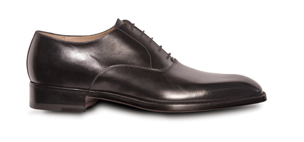 Pineider Polished Lace Up Oxford Black