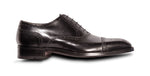 Pineider Semi Brogue Lace Up Oxford Black
