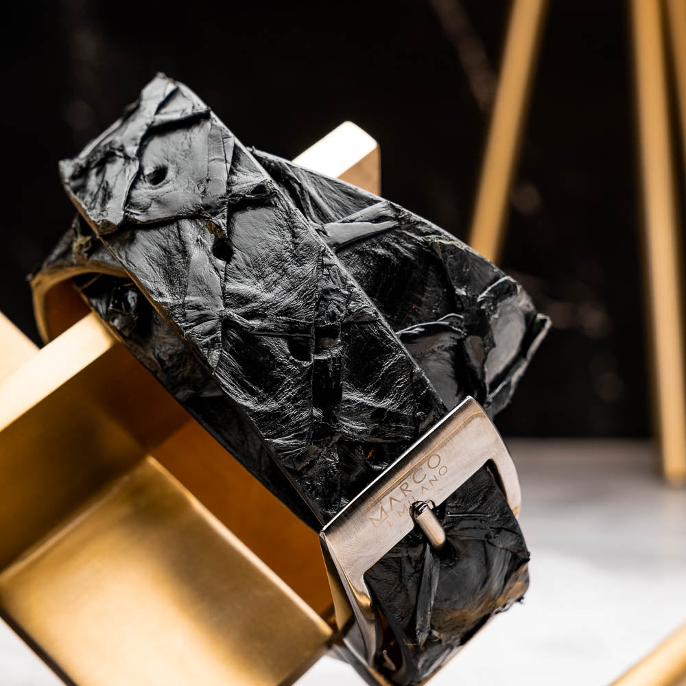 Marco Di Milano Pirarucu Belt Black