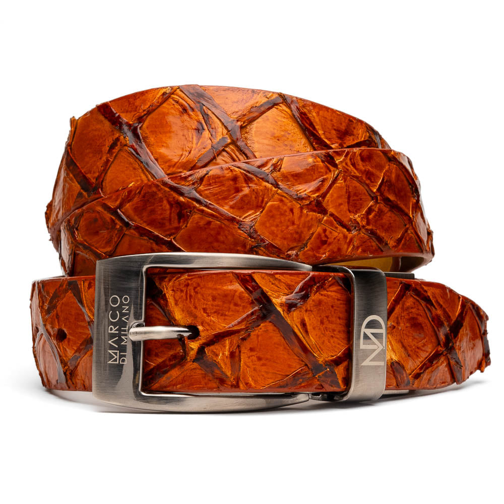 Marco Di Milano Pirarucu Belt Cognac