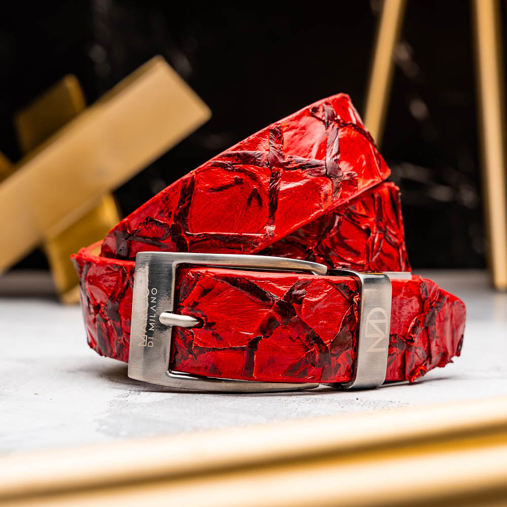 Marco Di Milano Pirarucu Belt Red