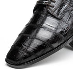 Marco Di Milano Pissa Caiman Crocodile & Lizard Patchwork Derby Brown