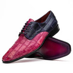 Marco Di Milano Pissa Caiman Crocodile & Lizard Patchwork Derby Pink / Purple