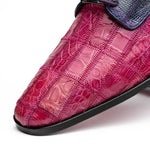 Marco Di Milano Pissa Caiman Crocodile & Lizard Patchwork Derby Pink / Purple