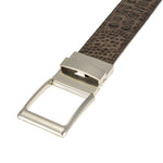 TB Phelps Player One-Size Micro Adjustable Hornback Croco Belt Briar