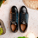 Marco Di Milano Portici Caiman & Lizard Sneakers Blue Combo