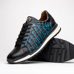 Marco Di Milano Portici Caiman & Lizard Sneakers Blue Combo