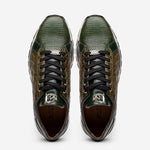 Marco Di Milano Portici Caiman & Lizard Sneakers Green Combo