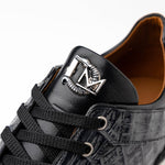 Marco Di Milano Portici Caiman & Lizard Sneakers Gray Combo